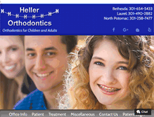 Tablet Screenshot of hellerorthodontics.com
